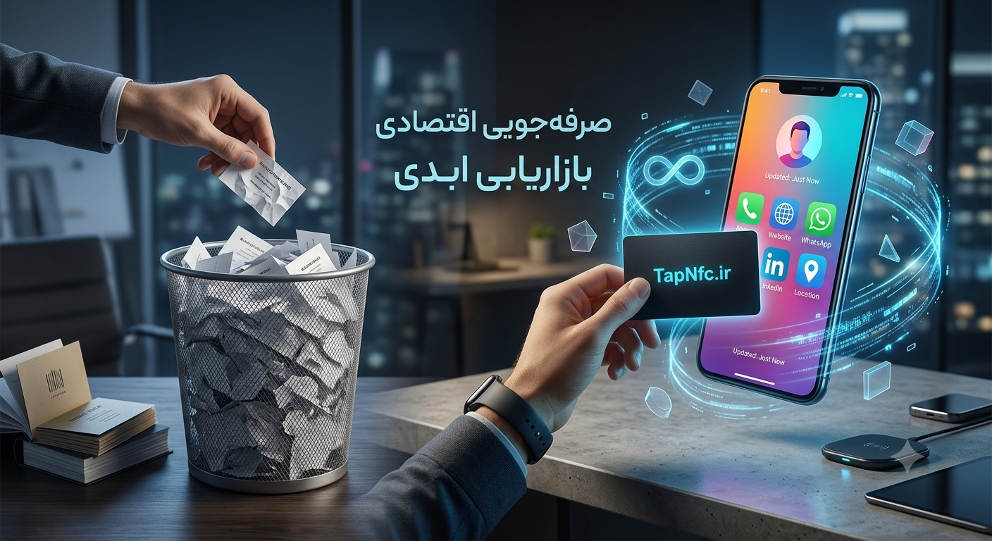 صرفه‌جویی با کارت ویزیت هوشمند
